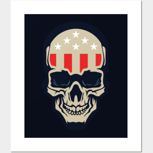 Americana Skull Posters and Art